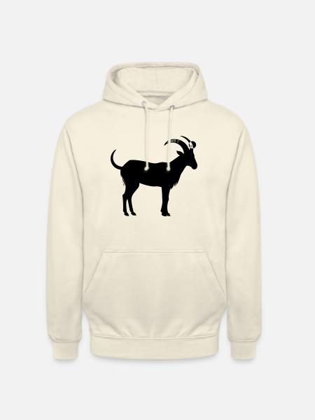 Chèvre - Sweat-shirt à capuche unisexe - vanille