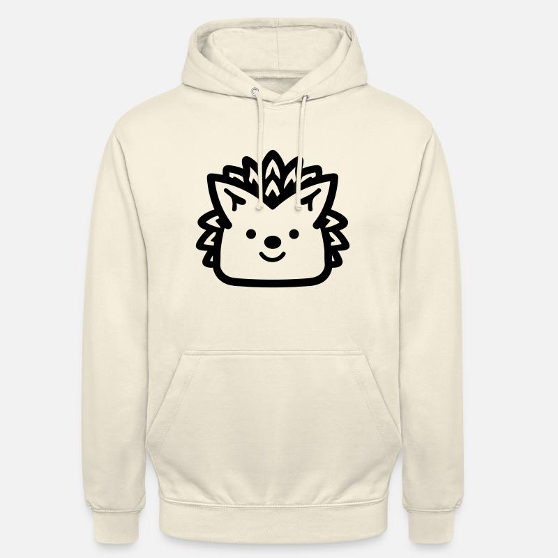 Hérisson - Sweat-shirt à capuche unisexe - vanille