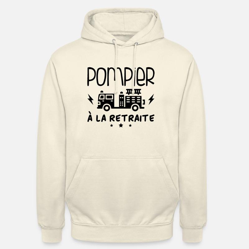 Pompier À La Retraite - Sweat-shirt à capuche unisexe - vanille