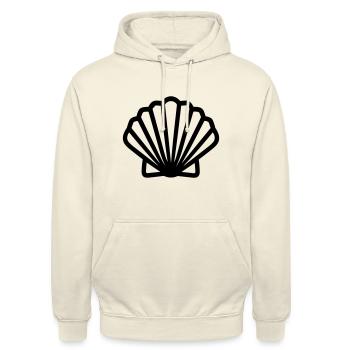 Shell - Unisex Hoodie - vanilla - Front - Alina (178cm) & Michal (187cm)