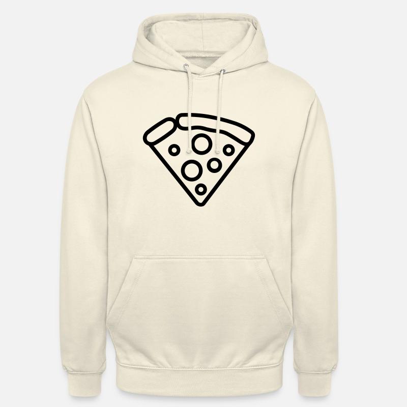 part de pizza - Sweat-shirt à capuche unisexe - vanille