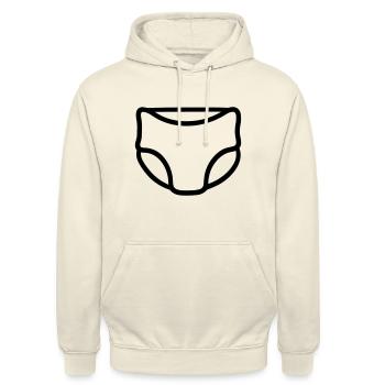 Schicht - Unisex Hoodie - Vanille-Milchshake - Vorne - Alina (178cm) & Michal (187cm)