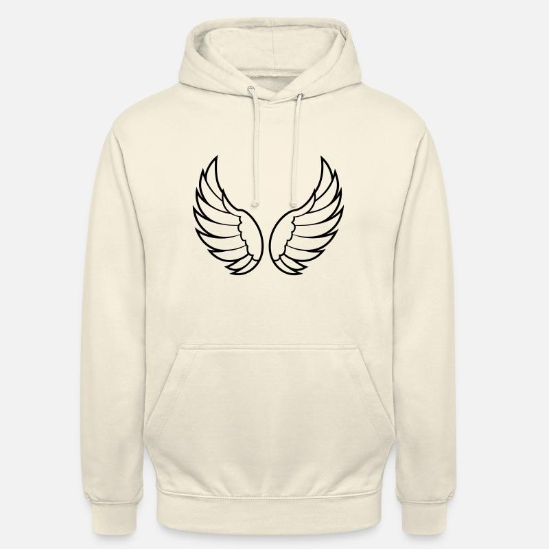 Ailes d'ange - Sweat-shirt à capuche unisexe - vanille