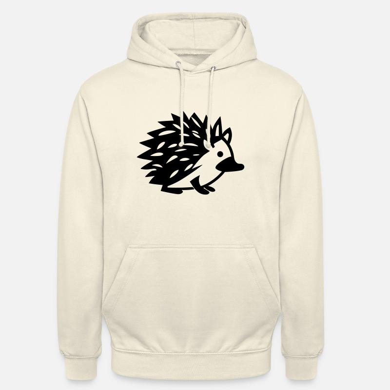 Hérisson - Sweat-shirt à capuche unisexe - vanille