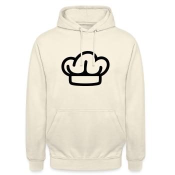 Toque Chef de cuisine - Sweat-shirt à capuche unisexe - vanille - Devant - Alina (178cm) & Michal (187cm)