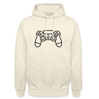 Video games controller - Unisex Hoodie - vanilla - Front - Alina (178cm) & Michal (187cm)