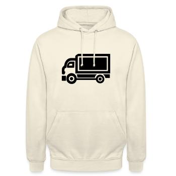 Lkw - Unisex Hoodie - Vanille-Milchshake - Vorne - Alina (178cm) & Michal (187cm)