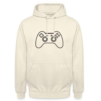 Video game controller - Unisex Hoodie - vanilla - Front - Alina (178cm) & Michal (187cm)