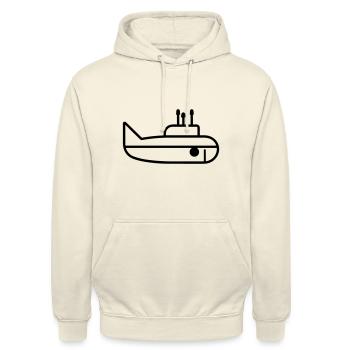 U-Boot-Boot - Unisex Hoodie - Vanille-Milchshake - Vorne - Alina (178cm) & Michal (187cm)