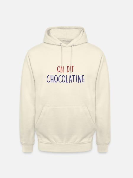 on dit chocolatine - Sweat-shirt à capuche unisexe - vanille