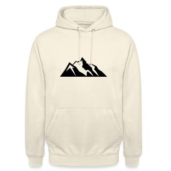 Mountain - Unisex Hoodie - vanilla - Front - Alina (178cm) & Michal (187cm)