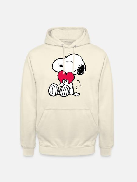 Peanuts Snoopy Cuore Amore Regalo di San Valentino - Felpa con cappuccio unisex - milkshake