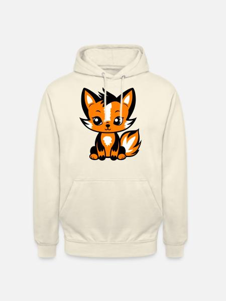 Fuchs Tier Baby - Unisex Hoodie - Vanille-Milchshake