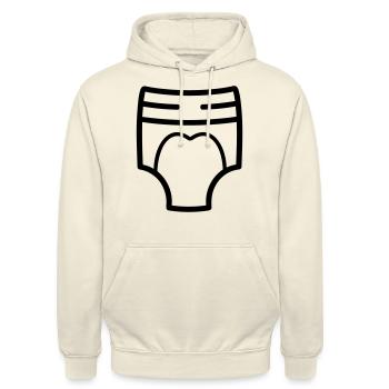 Schicht - Unisex Hoodie - Vanille-Milchshake - Vorne - Alina (178cm) & Michal (187cm)