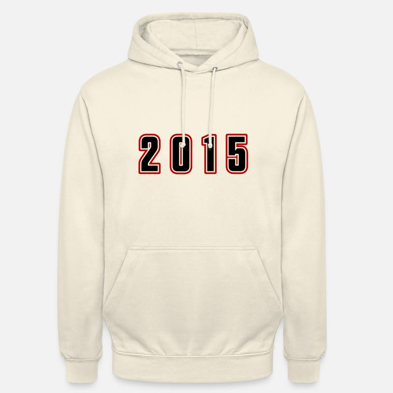 Numéro de l’année 2015 - Sweat-shirt à capuche unisexe - vanille