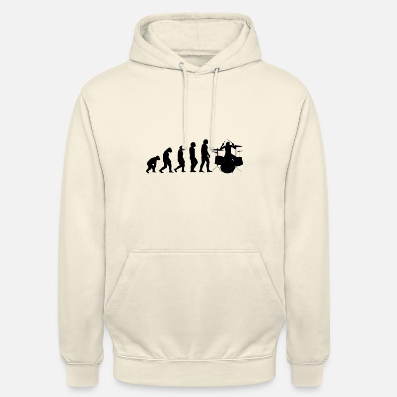 Batteur de batterie Evolution II - Sweat-shirt à capuche unisexe - vanille