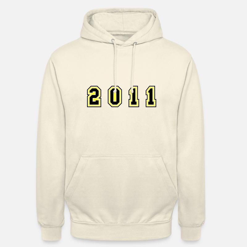 Numéro de l’année 2011 - Sweat-shirt à capuche unisexe - vanille