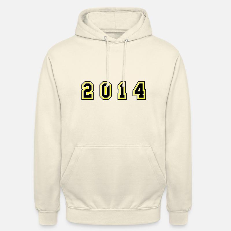 Numéro de l’année 2014 - Sweat-shirt à capuche unisexe - vanille