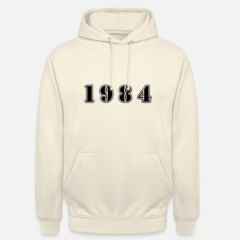 1984 anniversaire - Sweat-shirt à capuche unisexe - vanille
