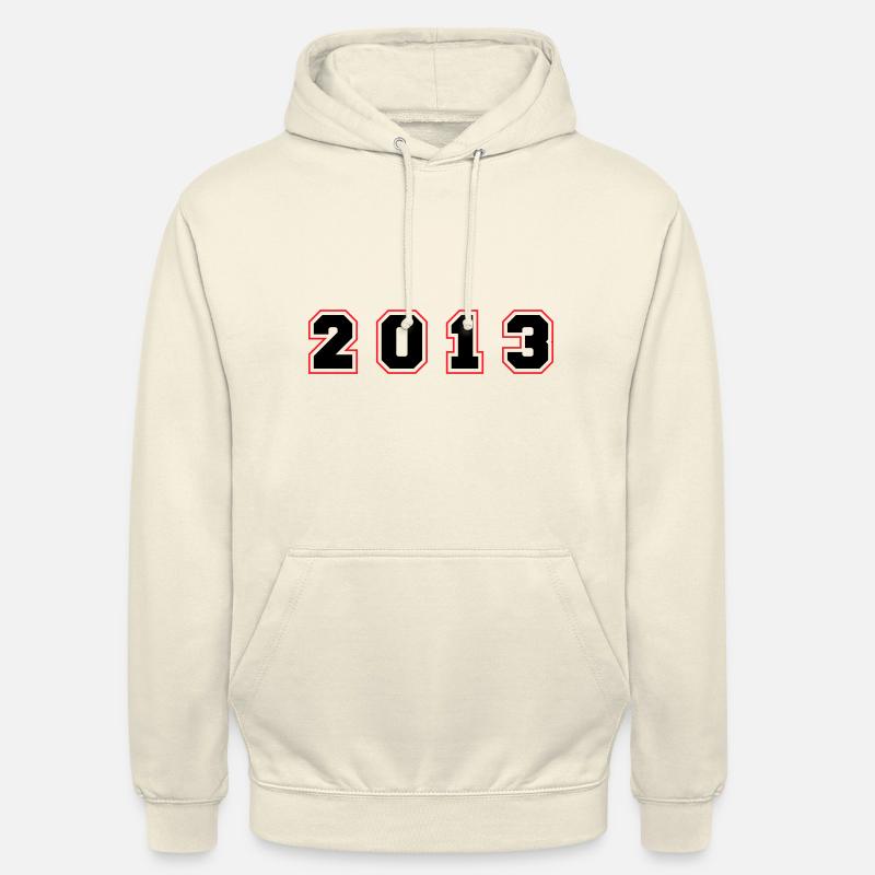 Numéro de l’année 2013 - Sweat-shirt à capuche unisexe - vanille