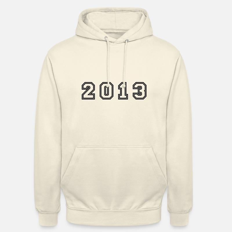 Numéro de l’année 2013 - Sweat-shirt à capuche unisexe - vanille