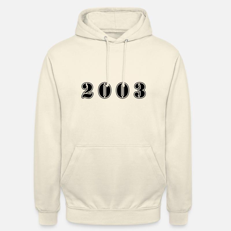 Anniversaire 2003 - Sweat-shirt à capuche unisexe - vanille