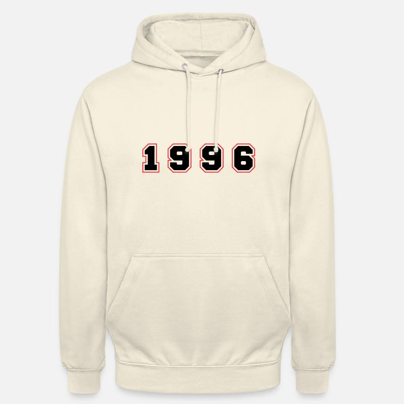 Numéro de l’année 1996 - Sweat-shirt à capuche unisexe - vanille