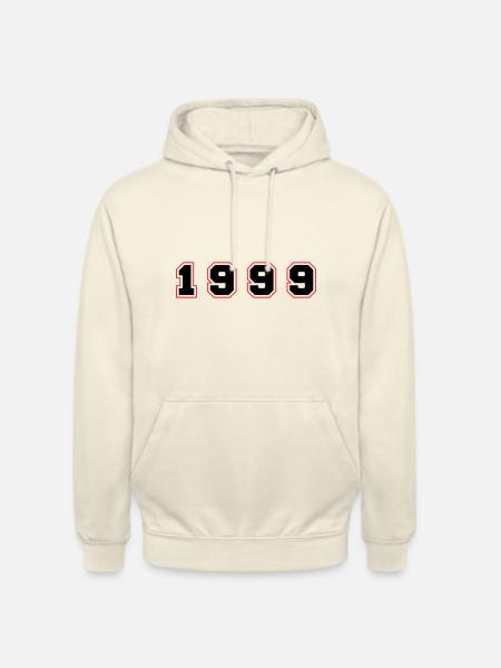 1999 Year Number - Unisex Hoodie - vanilla