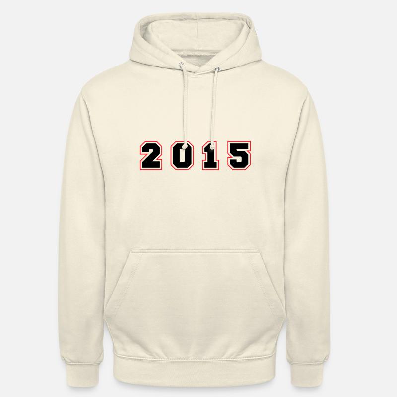 Numéro de l’année 2015 - Sweat-shirt à capuche unisexe - vanille