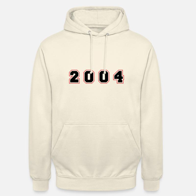 Numéro de l’année 2004 - Sweat-shirt à capuche unisexe - vanille