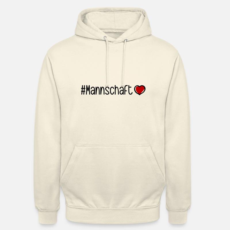 Mannschaft Herz - Unisex Hoodie - Vanille-Milchshake