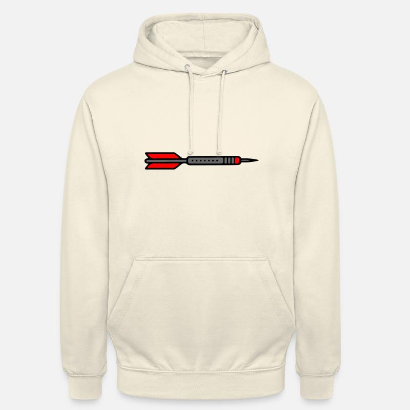 Fléchettes Symbole Fléchettes - Sweat-shirt à capuche unisexe - vanille