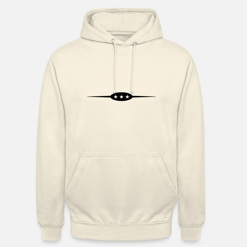 Élément de ligne d’étoile - Sweat-shirt à capuche unisexe - vanille