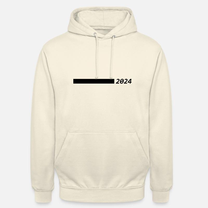 2024 année - Sweat-shirt à capuche unisexe - vanille