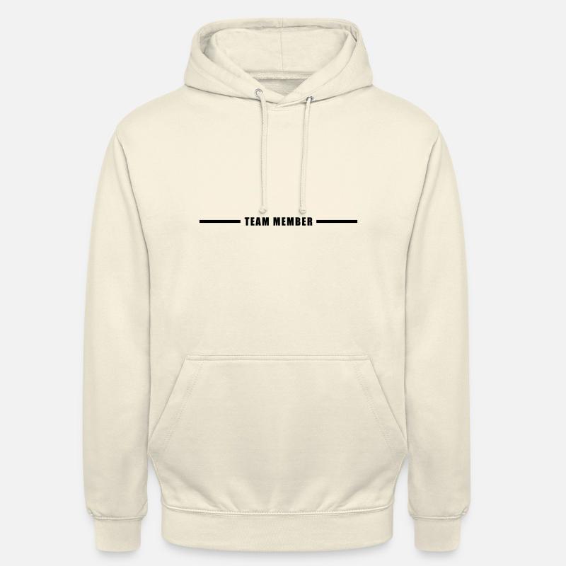 Membres de l’équipe - Sweat-shirt à capuche unisexe - vanille