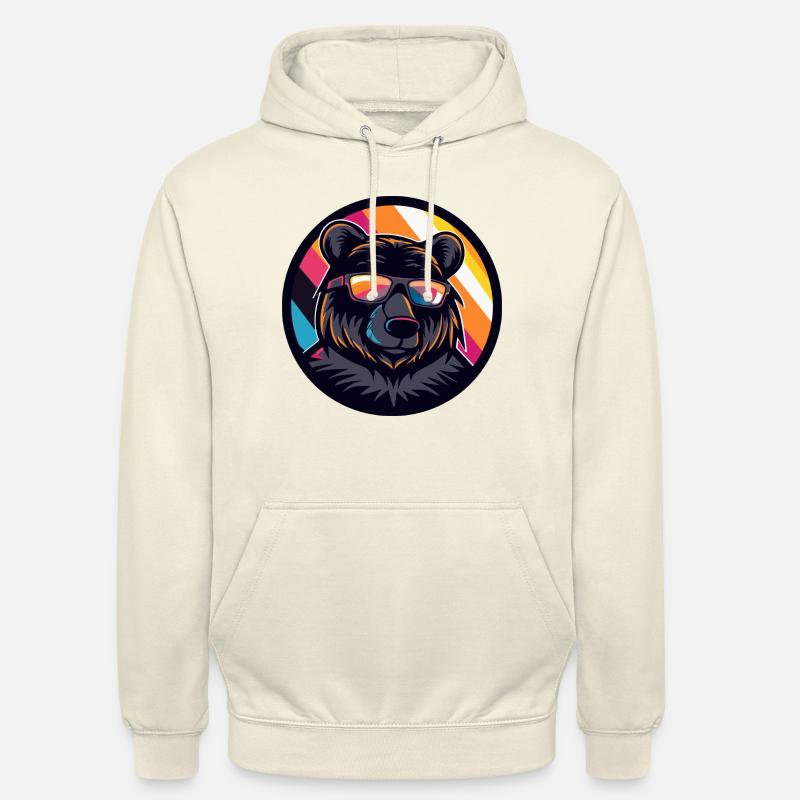 Bear Comic Cool Summer - Unisex Hoodie - vanilla