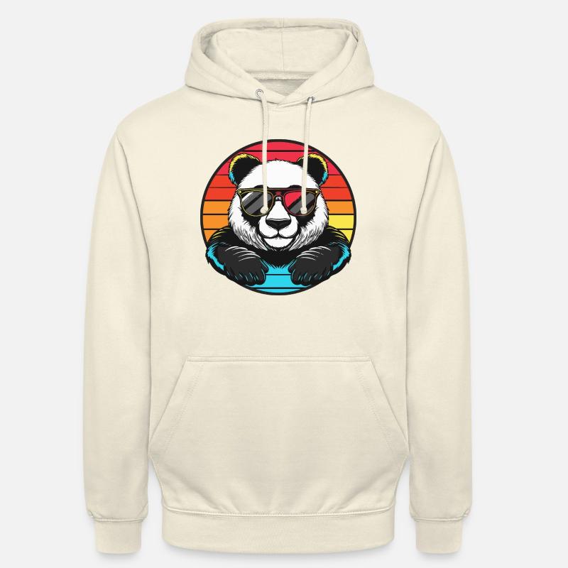 Panda Comic Cool Sommer - Unisex Hoodie - Vanille-Milchshake