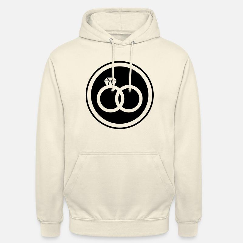 Eheringe Ring Hochzeit - Unisex Hoodie - Vanille-Milchshake