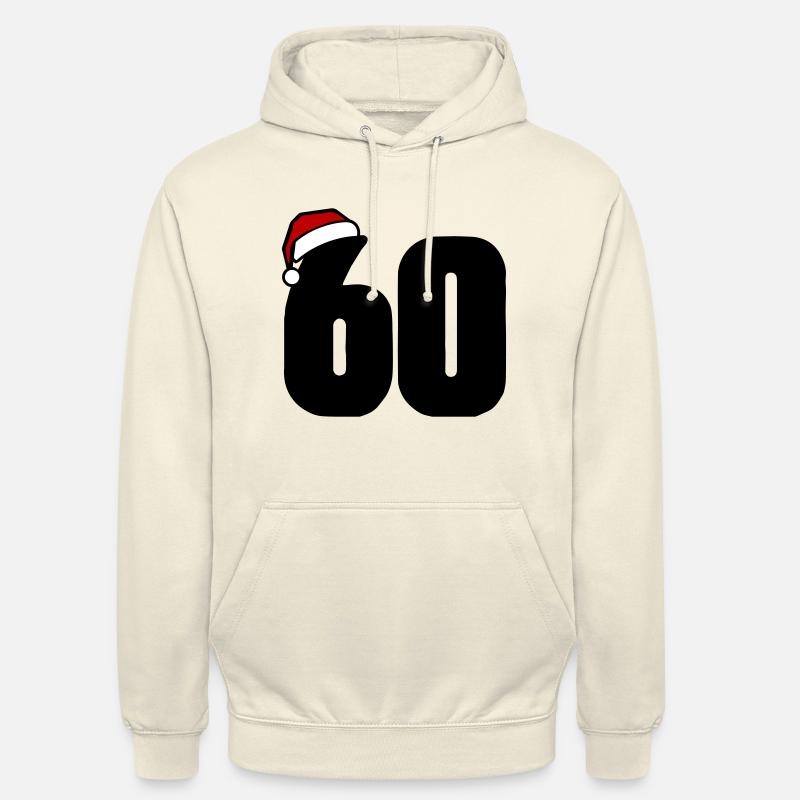 60 Numéro de Noël - Sweat-shirt à capuche unisexe - vanille