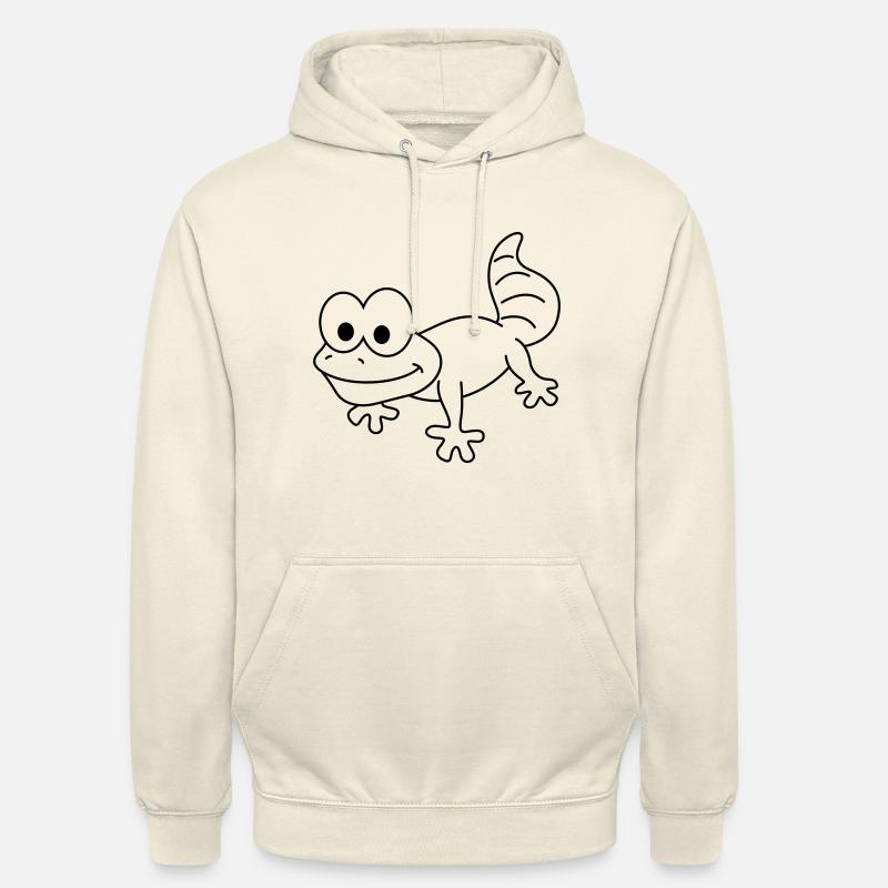 Gecko Comic Tier - Unisex Hoodie - Vanille-Milchshake
