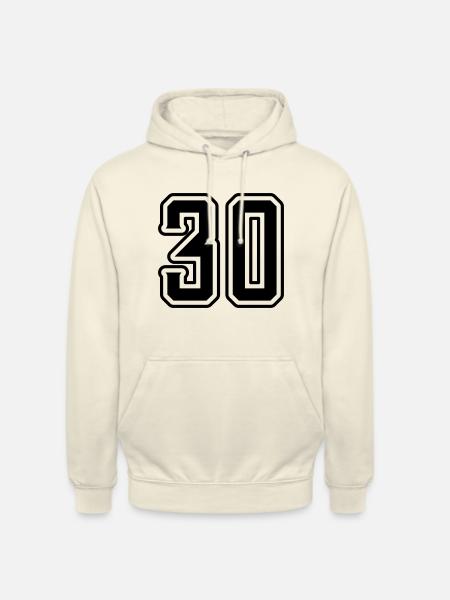 30 Zahl symbol - Unisex Hoodie - Vanille-Milchshake