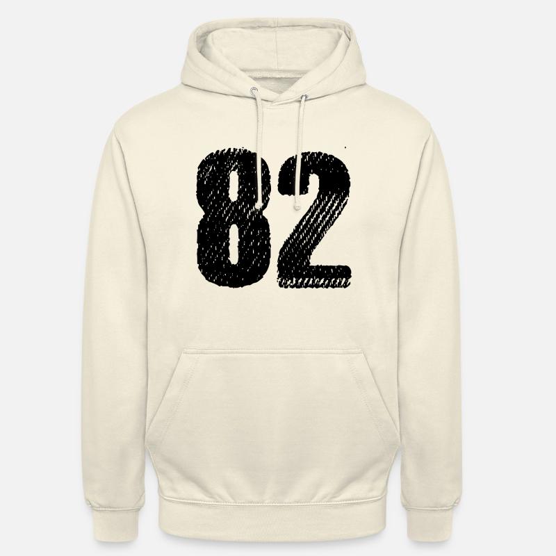 Maillot à 82 numéros - Sweat-shirt à capuche unisexe - vanille