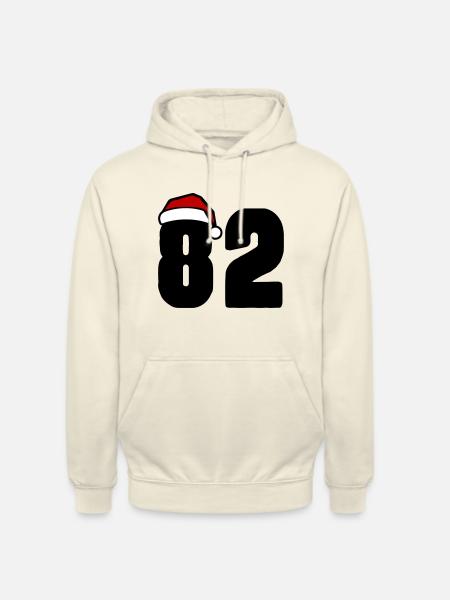 82 Nombre Noël - Sweat-shirt à capuche unisexe - vanille