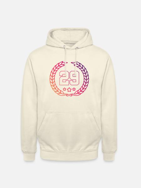 29 Zahl Kranz - Unisex Hoodie - Vanille-Milchshake