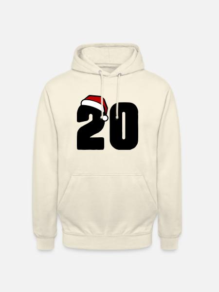 20 Numéro Noël - Sweat-shirt à capuche unisexe - vanille