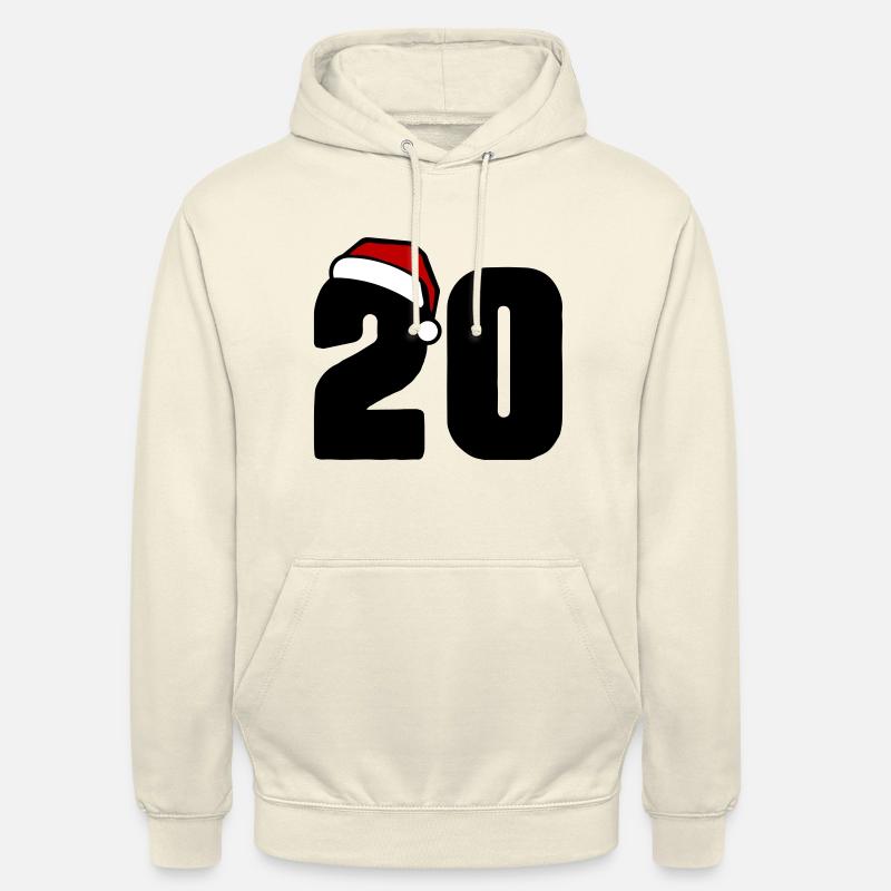 20 Numéro Noël - Sweat-shirt à capuche unisexe - vanille