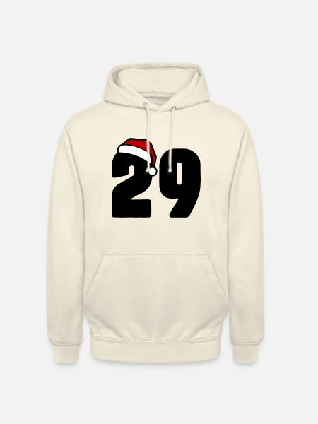 29 Numéro Noël - Sweat-shirt à capuche unisexe - vanille