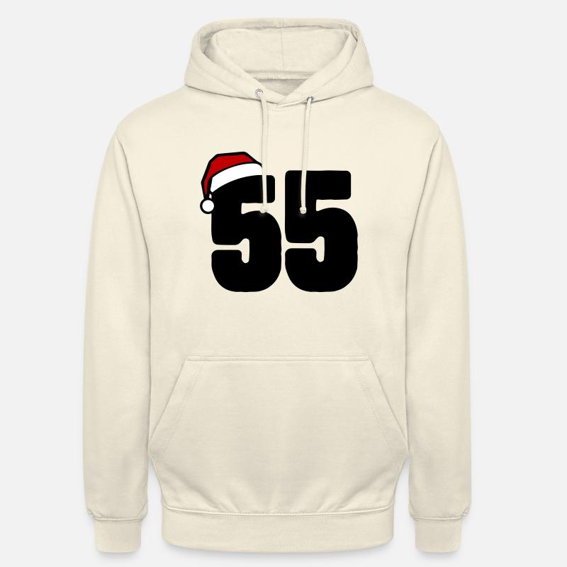 55 Numéro Noël - Sweat-shirt à capuche unisexe - vanille