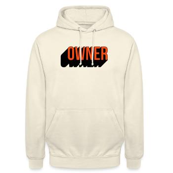 Owner two-tone - Unisex Hoodie - vanilla - Front - Alina (178cm) & Michal (187cm)