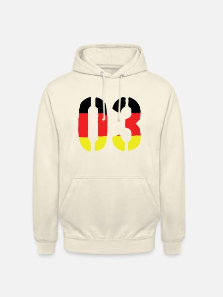 3 Number symbol Germany - Unisex Hoodie - vanilla